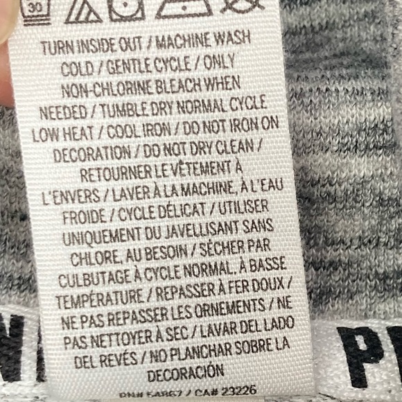 PINK Victoria’s Secret Oversized Pull-on Mock Neck Logo Sweatshirt - Picture 7 of 8